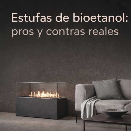 Estufas de bioetanol: pros y contras reales antes de comprar